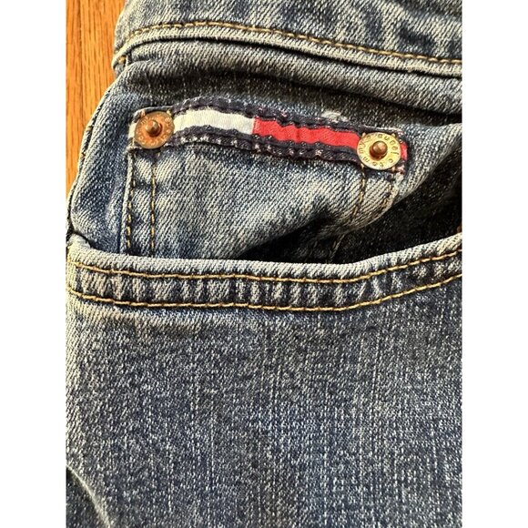 Tommy Hilfiger Jeans Womens 9/33 Jill Jean Flared Mid Rise Med Wash Stretch - Picture 2 of 9